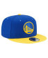 Фото #3 товара Men's Royal, Gold Golden State Warriors Official Team Color 2Tone 9FIFTY Snapback Hat