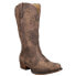 Roper Riley Scroll Embroidery Snip Toe Cowboy Womens Brown Casual Boots 09-021-