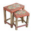 Фото #1 товара Набор из двух столиков DKD Home Decor Разноцветный Натуральный 45 x 30 x 45 cm 45 x 28,5 x 46 cm
