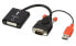 Фото #1 товара Lindy VGA to DVI-D Converter - 0.2 m - DVI-D - VGA (D-Sub) + USB - Female - Male - Nickel