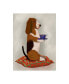 Фото #1 товара Fab Funky Basset Hound Taking Tea Canvas Art - 19.5" x 26"