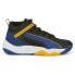 Фото #1 товара Puma Rebound Future Evo Core Lace Up Mens Black, Blue, Yellow Sneakers Casual S