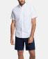 Фото #4 товара Men's Classic-Fit Short-Sleeve Solid Stretch Oxford Shirt