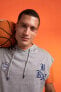 Фото #2 товара Fit Nba Brooklyn Nets Oversize Fit Kapüşonlu Kolsuz %100 Pamuk Tişört