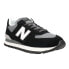 Фото #3 товара New Balance 574 Lace Up Mens Black Sneakers Casual Shoes ML574DZB