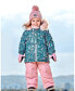 Фото #3 товара Baby Girls Baby Two Piece Baby Snowsuit Silver Pink Printed Woodland Animals - Infant|Toddler