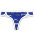 Фото #1 товара Women's Powder Blue, White Los Angeles Chargers Breakthrough Knit Thong