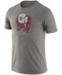 Men's Heather Gray Alabama Crimson Tide Old-School Logo Tri-Blend T-shirt