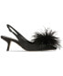 ფოტო #2 პროდუქტის Women's Bianka Feather Slingback Kitten-Heel Pumps