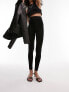 Фото #1 товара Topshop high waisted legging in black