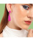 ფოტო #3 პროდუქტის Women's Corroded Drop Earrings