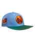 Фото #1 товара Men's Light Blue, Green Golden State Warriors Retro Program 2-Tone Snapback Hat