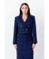 ფოტო #2 პროდუქტის Women's Boucle Tweed Double Breast Jacket