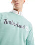 Фото #8 товара Timberland large script logo sweatshirt in light green