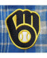 Men's Royal, Gray Milwaukee Brewers Big and Tall Team Flannel Pants