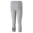 Фото #4 товара Puma Essentials 34 Logo Leggings Womens Grey Athletic Casual 58682804