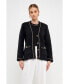 Фото #2 товара Women's Chain Trim Cardigan