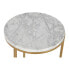 Набор из двух столиков Home ESPRIT Позолоченный Металл Мрамор 40 x 40 x 64 cm