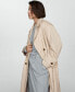 Фото #6 товара Women's Double-Button Trench Coat