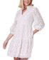 ფოტო #3 პროდუქტის Women's Lace Balloon-Sleeve Dress