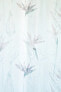 Фото #4 товара Gardine transparent floral mauve blau
