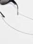 Фото #1 товара ASOS DESIGN waterproof stainless steel sunglasses chain in silver tone