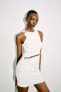 Фото #4 товара Платье с вырезами, бантами и стразами ZARA