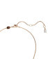 ფოტო #5 პროდუქტის Rose Gold-Tone Mesmera Mixed Cuts Bangle Bracelet & Pendant Necklace Set, 15" + 2-3/4" extender