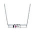 Фото #1 товара Bling Jewelry ayllu Amulet Talisman Inspirational BFF Message Saying Intertwine Symbol Love Luck Unity Words Geometric Sideways Horizontal Name Bar Necklace For Women Teens Red Crystal Accent .925 Sterling Silver