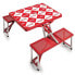 by Picnic Time Coca-Cola Checkered Picnic Table Portable Folding Table with Seats