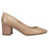 Фото #1 товара Easy Spirit Cosma Round Toe Block Heels Pumps Womens Beige Dress Casual COSMA-MN