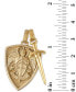 ფოტო #4 პროდუქტის 2-Pc. Set Saint Michael Shield & Sword Amulet Pendants in 14k Gold-Plated Sterling Silver, Created for Macy's