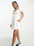 Hollister poplin dress in white