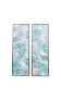 Canvas 2 Piece Coastal Leaves Framed Wall Art Set, 15.75" x 1.13" x 47.25"