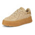 Фото #2 товара Puma Mayze Stack Edgy T7 Lace Up Womens Beige Sneakers Casual Shoes 38871301