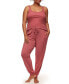 ფოტო #1 პროდუქტის Plus Size Leelee Pajama Tank And Jogger Set