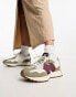 New Balance 327 trainers in off white and burgundy - exclusive to ASOS