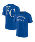 Фото #1 товара Men's and Women's Royal Kansas City Royals Super Soft Short Sleeve T-shirt