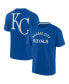 ფოტო #1 პროდუქტის Men's and Women's Royal Kansas City Royals Super Soft Short Sleeve T-shirt