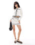 Фото #1 товара Vero Moda fine knit contrast mini skirt co-ord in monochrome