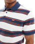 Фото #3 товара Levi's batwing logo stripe pique polo in blue