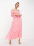 Фото #4 товара ASOS DESIGN sweetheart neckline burnout pleated midi dress in pink