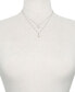 ფოტო #2 პროდუქტის Cultured Freshwater Pearl (8mm) & Polished Heart Layered Necklace in Sterling Silver, 16" + 1" extender