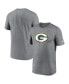Фото #1 товара Men's Heather Charcoal Green Bay Packers Legend Logo Performance T-shirt