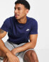 Фото #1 товара Nike Club t-shirt in navy