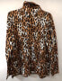 Фото #4 товара Jones New York Shirt Women’s Turtleneck Animal Print Leopard Top Size Large New