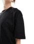 Фото #2 товара Stradivarius oversized heavy cotton t-shirt in black