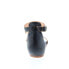 Фото #7 товара Bed Stu Sable F373039 Womens Black Leather Hook & Loop Strap Sandals Shoes 6