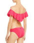 Фото #2 товара Trina Turk 260379 Women's Flutter Bandeau Bikini Top Swimwear Pink Size 12