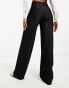 ASOS DESIGN premium stretch tailored trouser in mono pinstripe